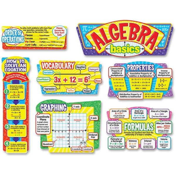 Trend Enterprises Algebra Basics Bulletin Board Set T8256